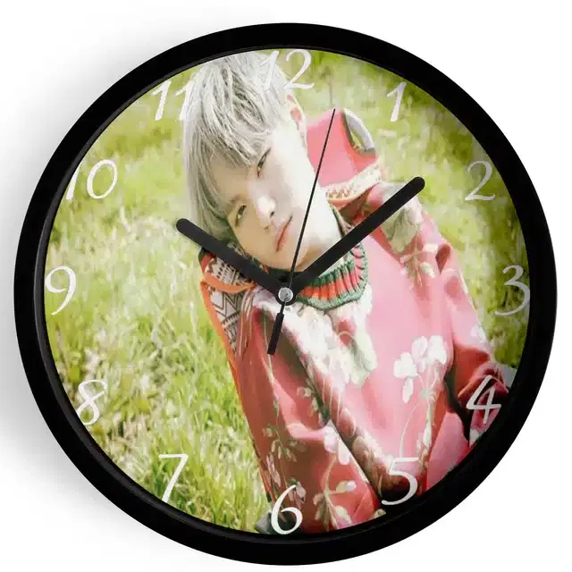HD Printed Plastic Wall Clock, Multicolor, 10x10 Inches