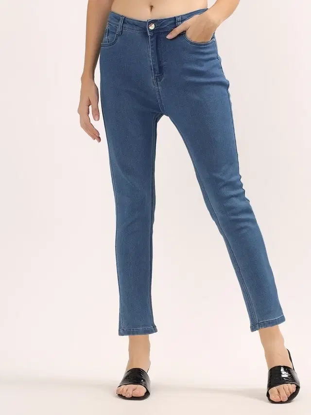 Slim Fit Jeans for Women, Blue (28)