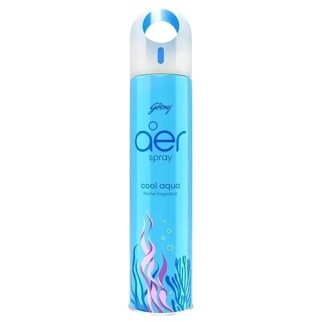 Godrej Aer Spray Room Air Freshener - Cool Surf Blue (180 ml)
