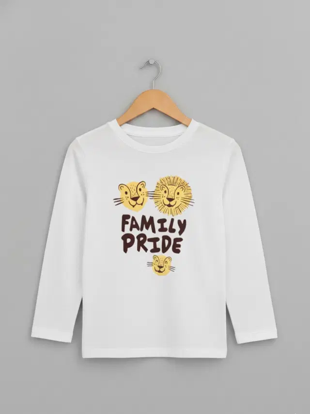 Cotton Printed T-Shirt For Kids, White, 2-3 Years, Pack Of 1