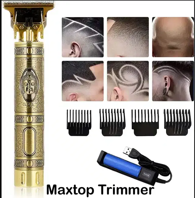 Professional Hair & Beard Trimmer for Men, Gold, Set of 1