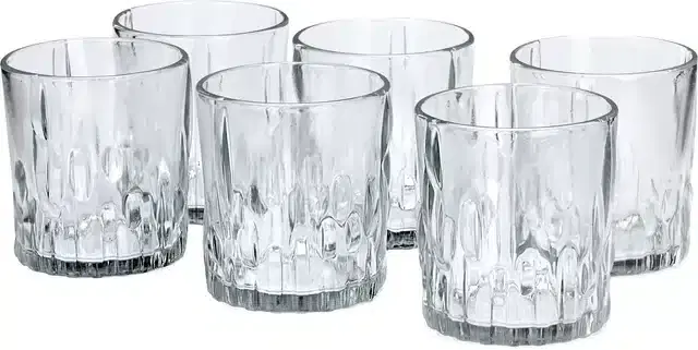 Liquor cum Cocktail Glasses, Transparent, 200 ml, Pack of 6