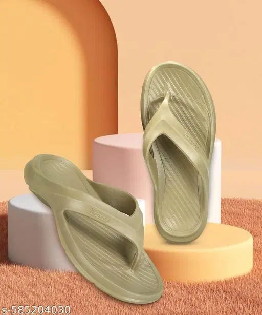 Paragon EVA Flip-flops for Men (Beige, 6)