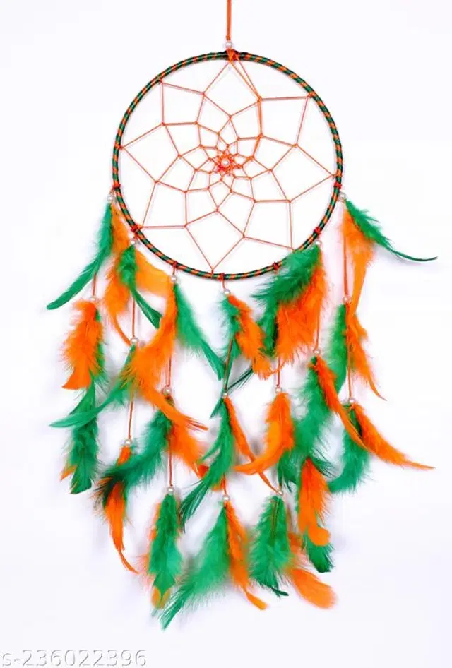 Feather Wall Hanging Dream Catcher, Multicolor