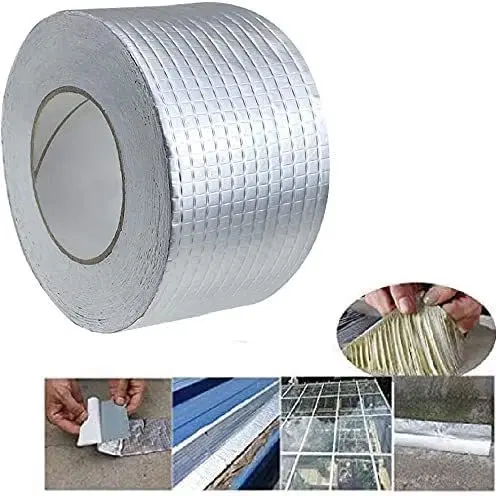 Aluminium Single Sided Self Adhesive Tape, Silver, 5 m