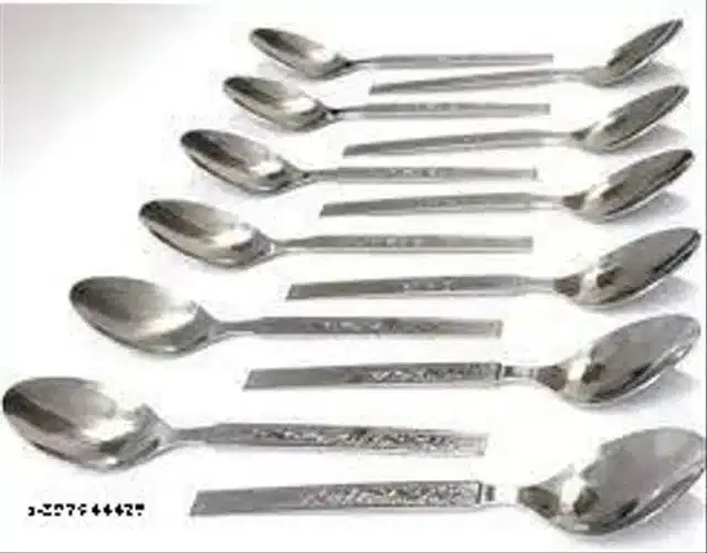 Stainless Steel Spoons, Silver, Pack of 12