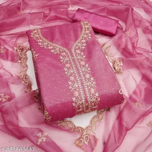 Net Punjabi/All Over Suits for Women (6.05 meter (M)