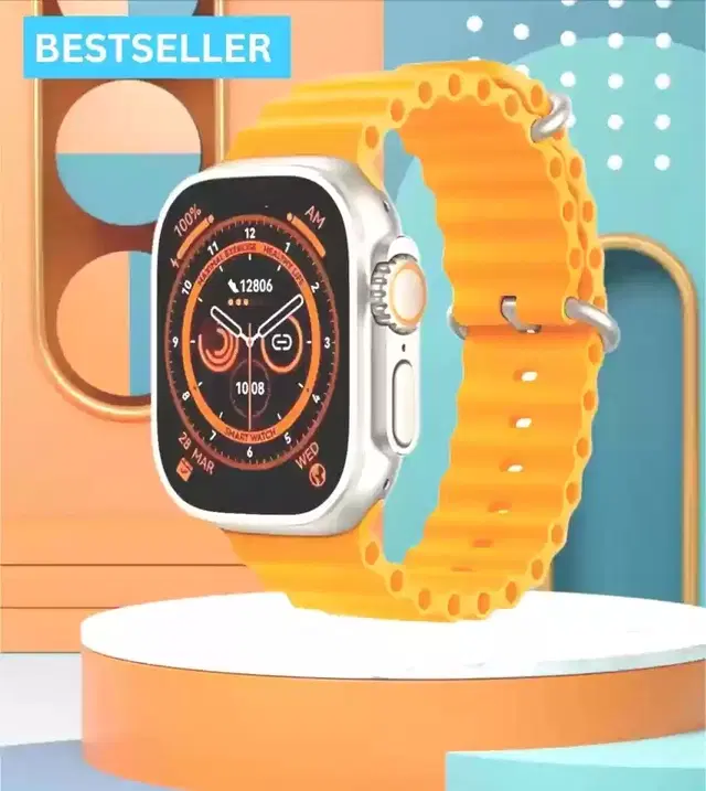 Silicone T800 Ultra Smartwatch, Yellow