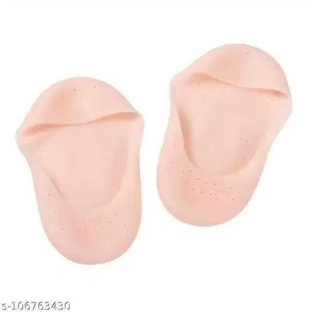 Moisturizing Silicon Gel Socks, Beige