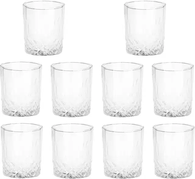 Liquor cum Cocktail Glasses, Transparent, 200 ml, Pack of 10