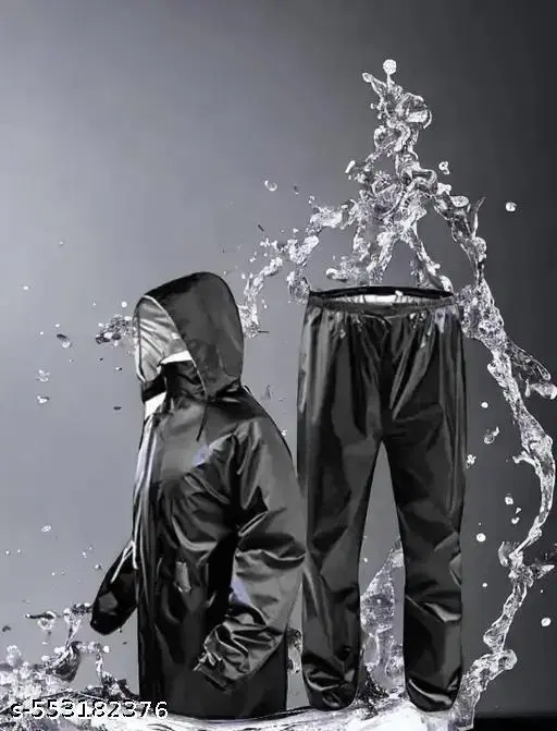 Polyester Solid Raincoat for Men/women, Multicolour (S)