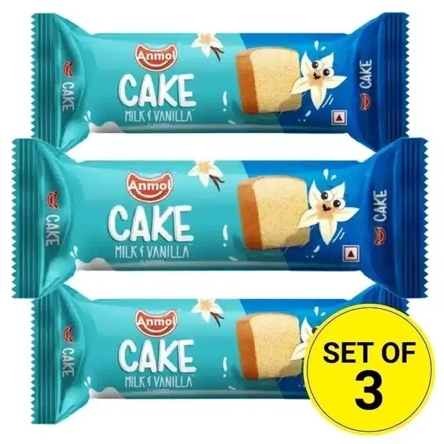 Anmol Bar Cake Milk & Vanilla 3X30 g (Set Of 3)