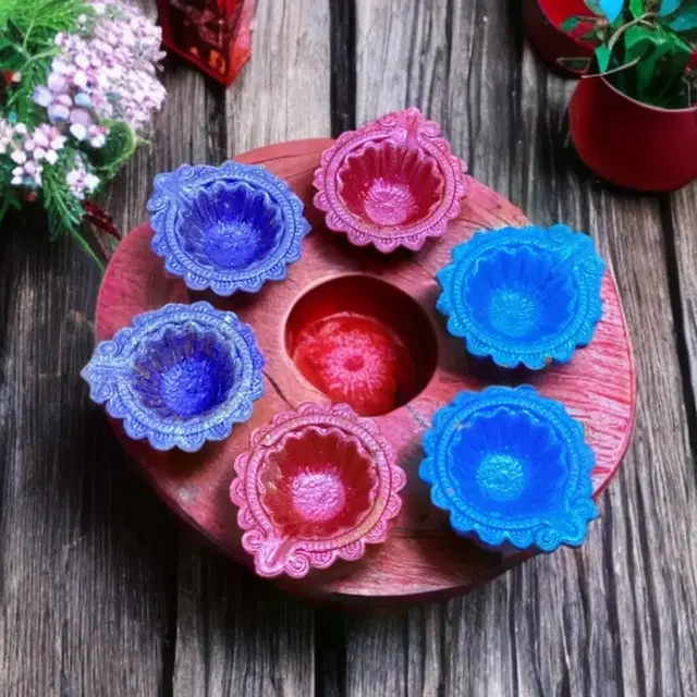 Radiance Clay Diya Set By DiaCraft(Box)