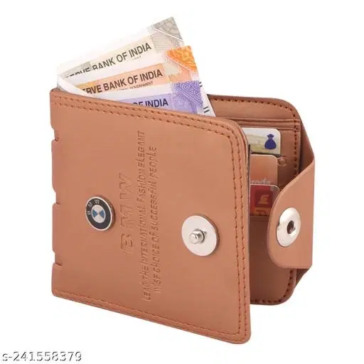 Faux Leather Wallet for Men (Multicolor)