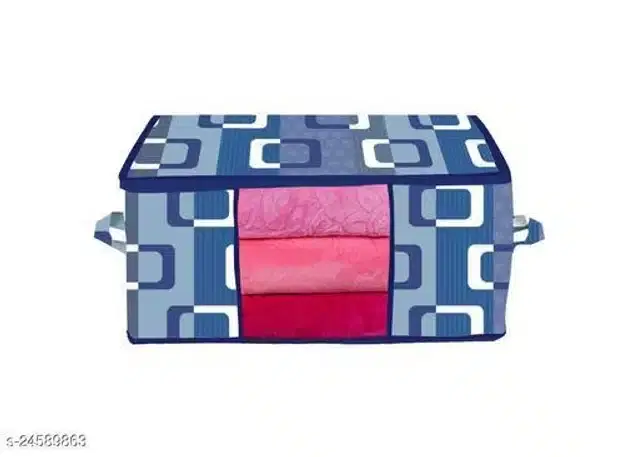 PVC Foldable Under Bed Storage, Multicolor