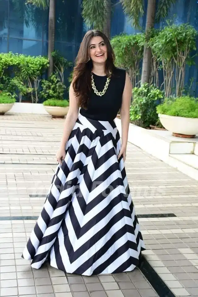 Semi Stitched Lehenga Choli for Women (Black)