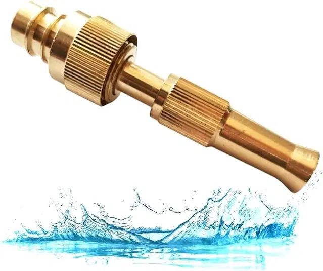 Solid Brass Nozzle, Gold