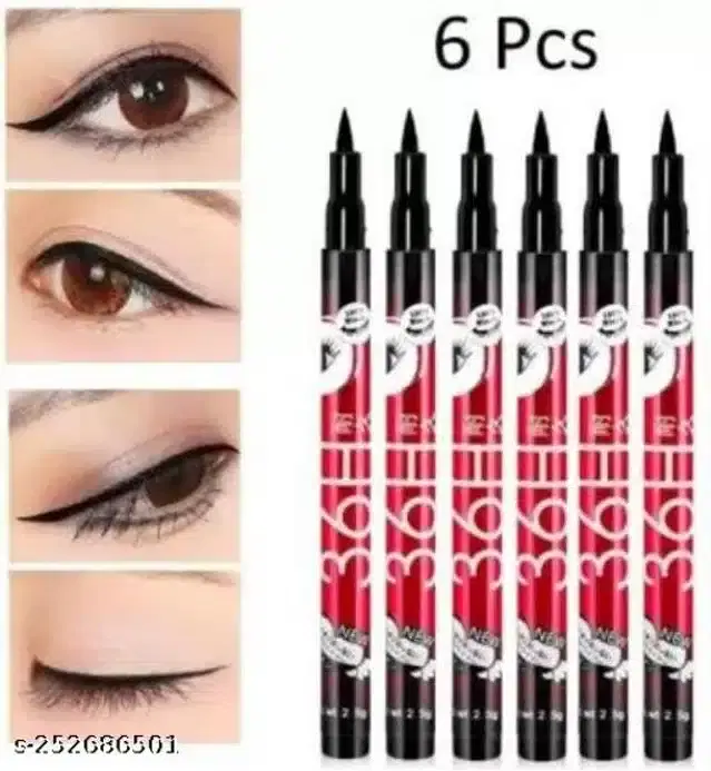 Eyeliner for Girls & Women, Multicolor, Pack of 6