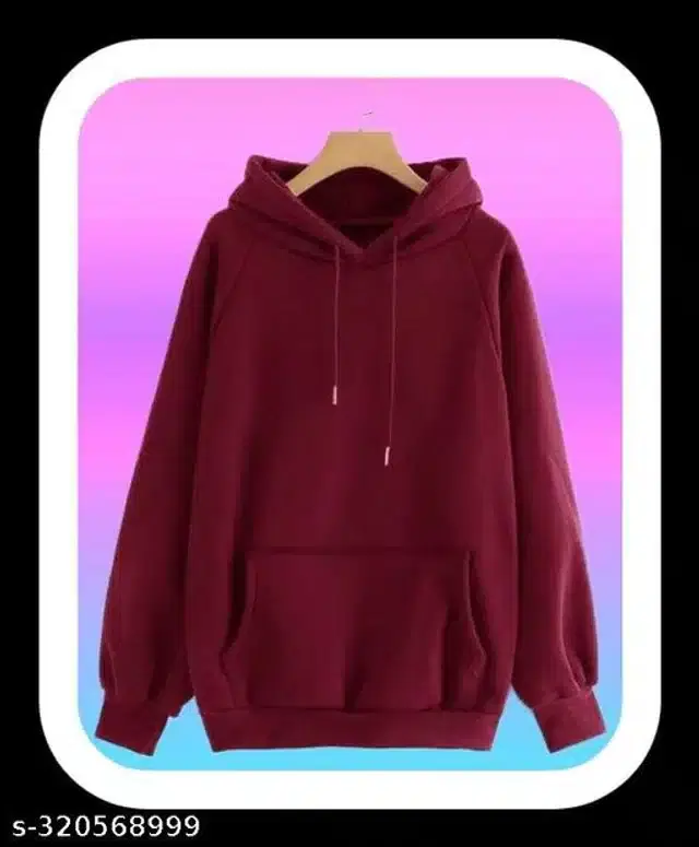 Full Sleeves Sweatshirts for Women (Maroon, S)