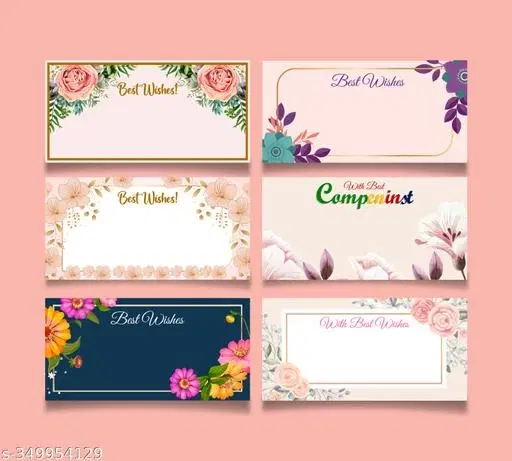 Best Wishes Stickers, Multicolor, Pack of 72