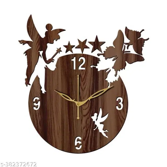 Wooden Wall Clock, Brown
