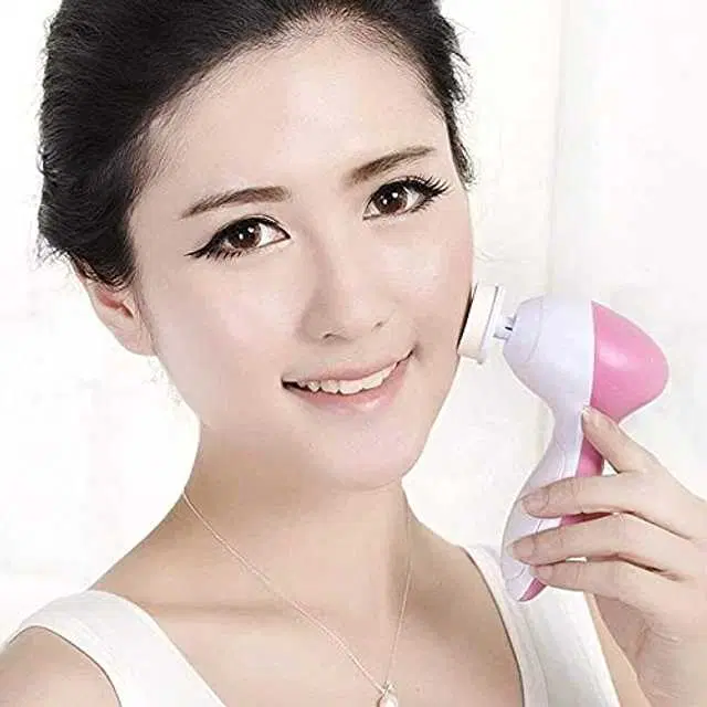 5 In 1 Portable Electric Facial Cleaner Multifunction Massager, Me-17