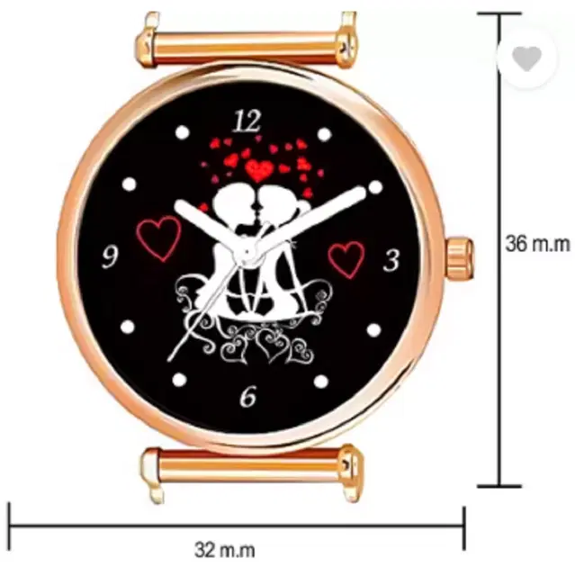 Leather Strap Analog Watch for Women & Girls (Multicolor)