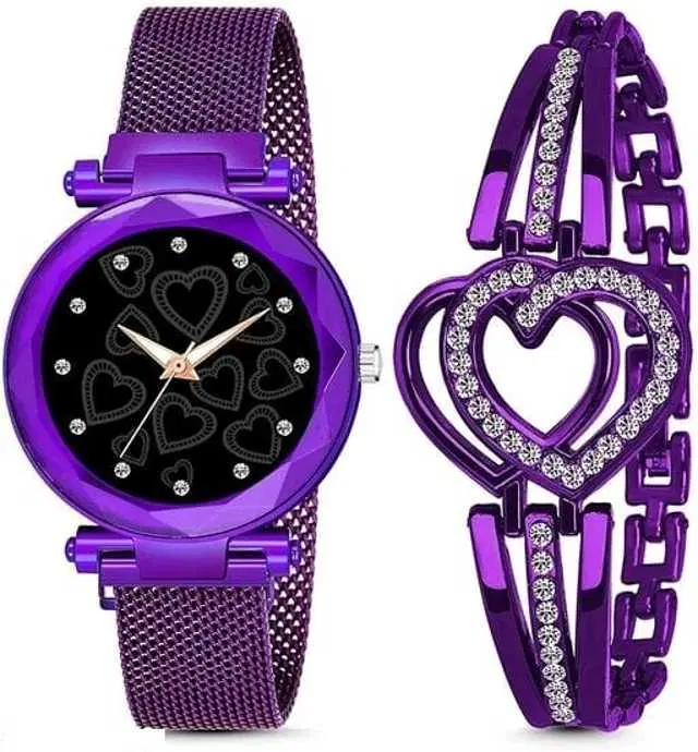 Analog Watch For Womens (Purple) (WS-351)