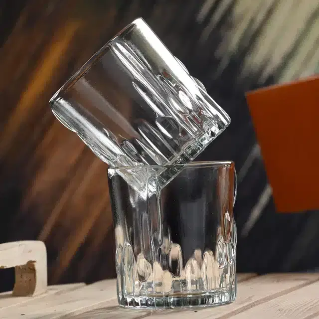 Liquor cum Cocktail Glasses, Transparent, 200 ml, Pack of 2