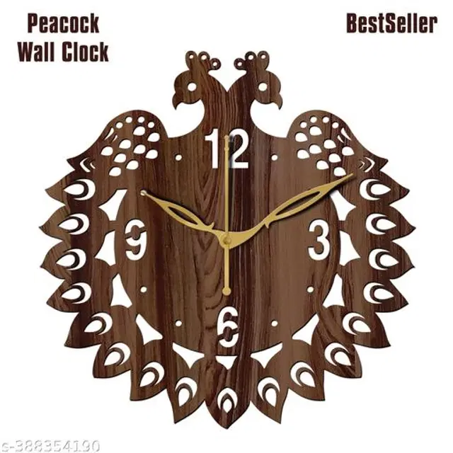 Wooden Wall Clock, Brown