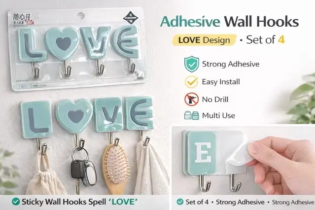 Sticky Love Wall Hook Assorted Colour