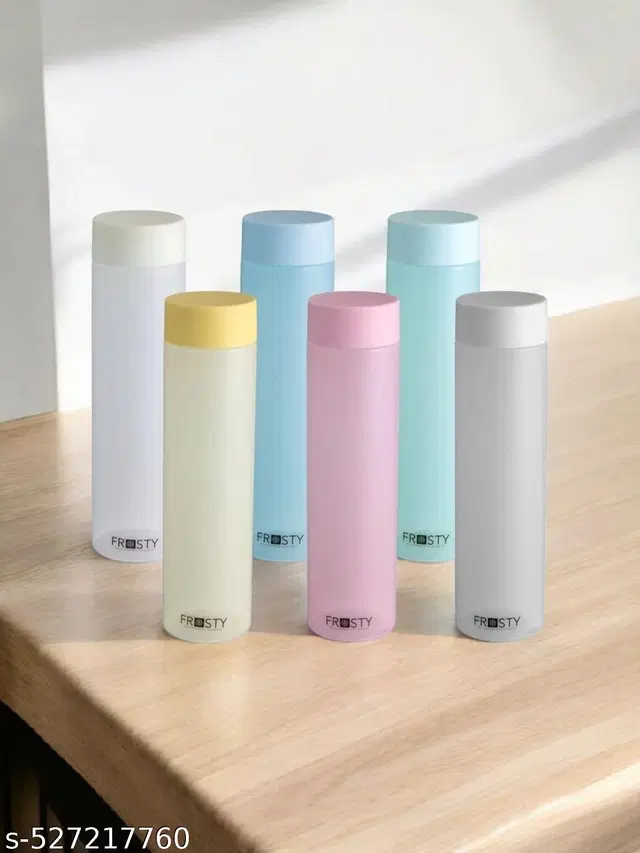 Plastic Water Bottles, Multicolor, 1000 ml, Pack of 6