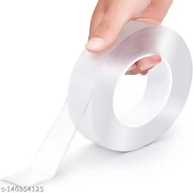 Multipurpose Removable Double Sided Tape, Multicolor, 1 m