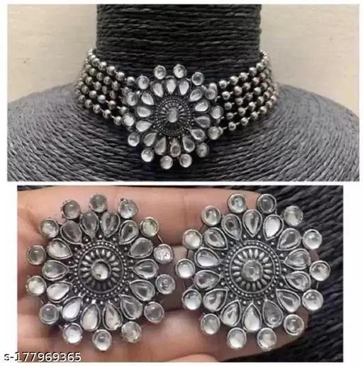 White Kundan Set Jewellery Set