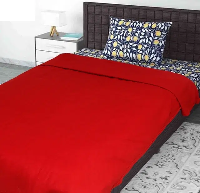 Fleece Blanket, Red, 60x90 Inches