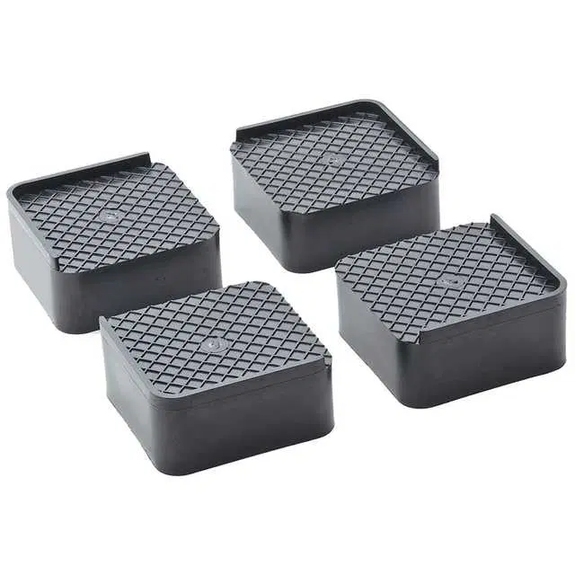 Refrigerator Stand All In 1 Stand, 4 Pieces, Black, R-350