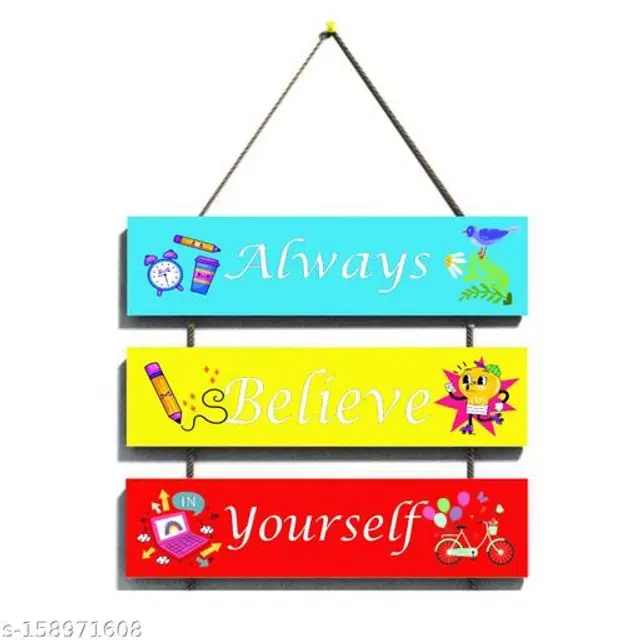 Wooden Wall Hanging, Multicolor