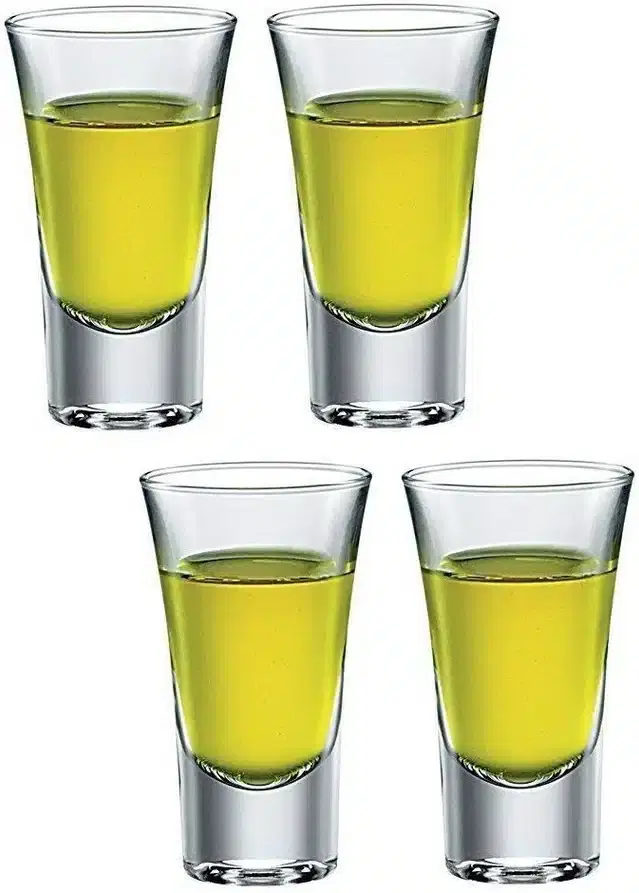 Liquor cum Cocktail Glasses, Transparent, 30 ml, Pack of 4