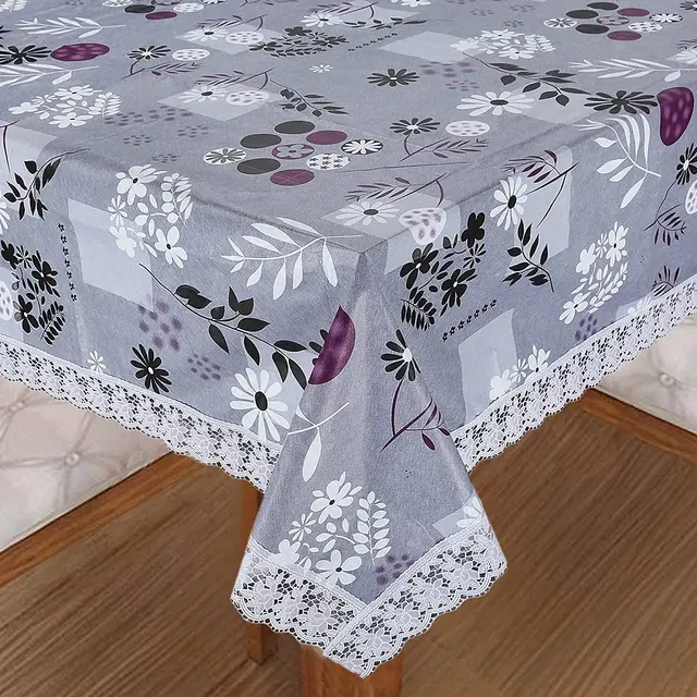 PVC Printed 4 Seaters Table Cover, Multicolor, 40x60 inches