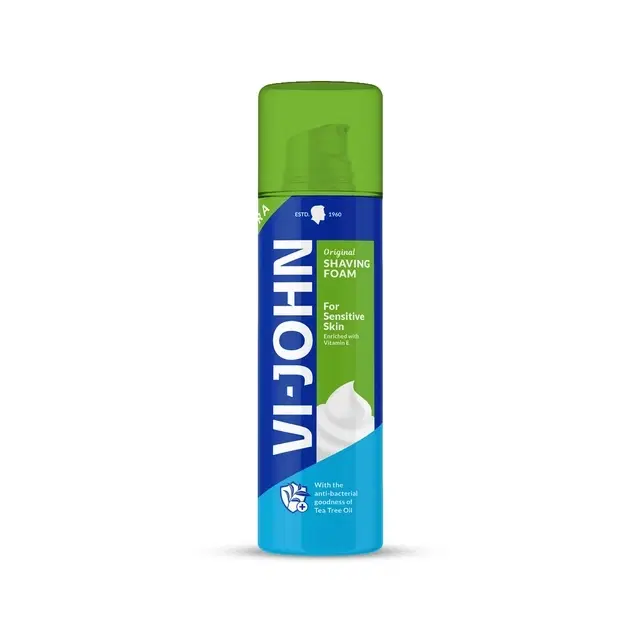 VI-JOHN Shaving Foam For Sensitive Skin with Vitmin E - 400 g