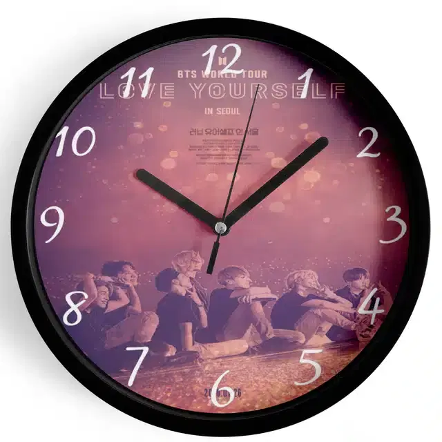 BTS Printed Wall Clock, Multicolor, 7 Inches