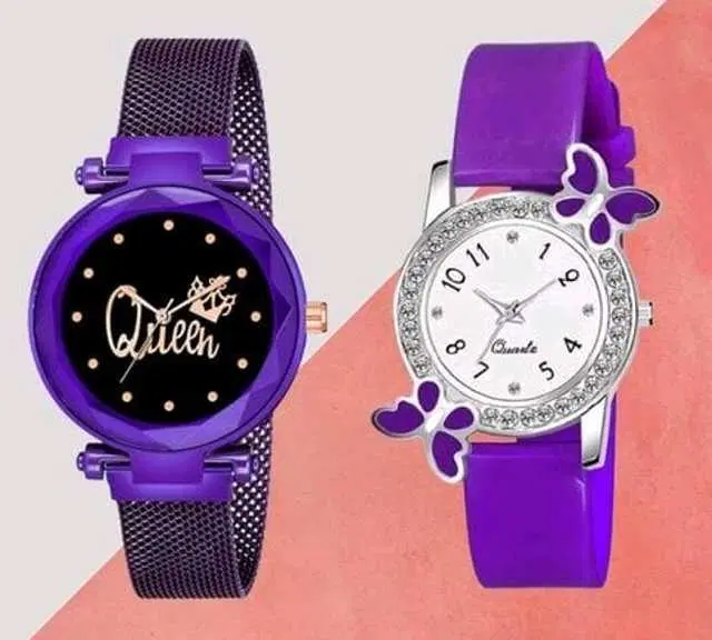 Analog Watch For Womens (Purple) (WS-480)