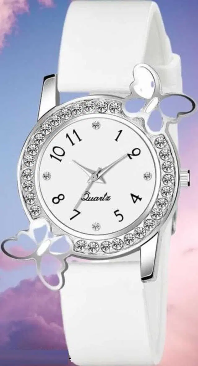 Analog Watch For Womens (White) (WS-19)