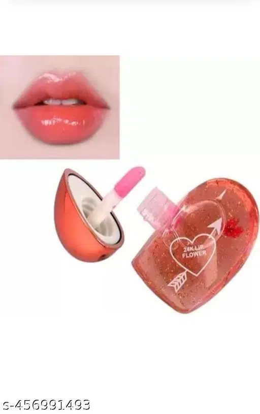 Heart Shape Natural Lip Gloss, Multicolor (5 ml)