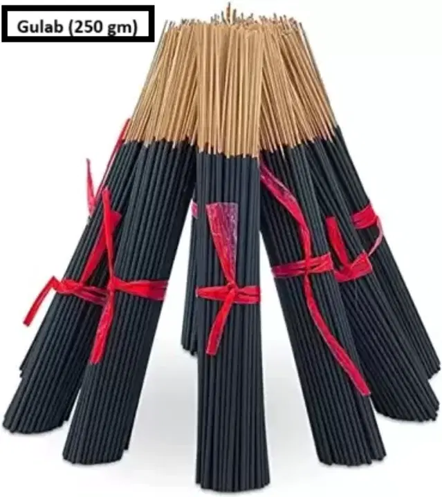 Premium Natural Handmade Loose Gulab Agarbatti, 250 g