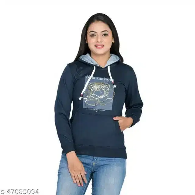 Sweatshirts for Women (Blue, M)
