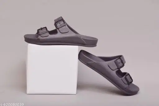 Aqualite EVA Sliders for Men (Grey, 9) Pack of 2