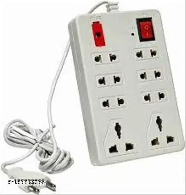 Plastic Universal Surge Protector, White