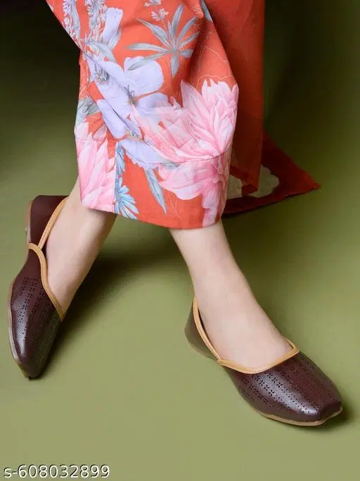 Shoetopia Brown Punjabi Jutti (IND-4)
