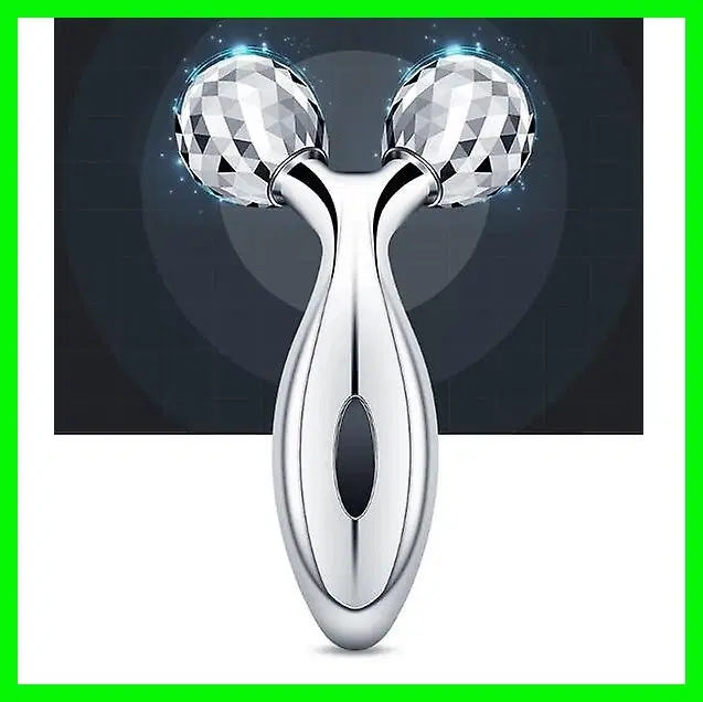 3D Face Massage Roller, Silver